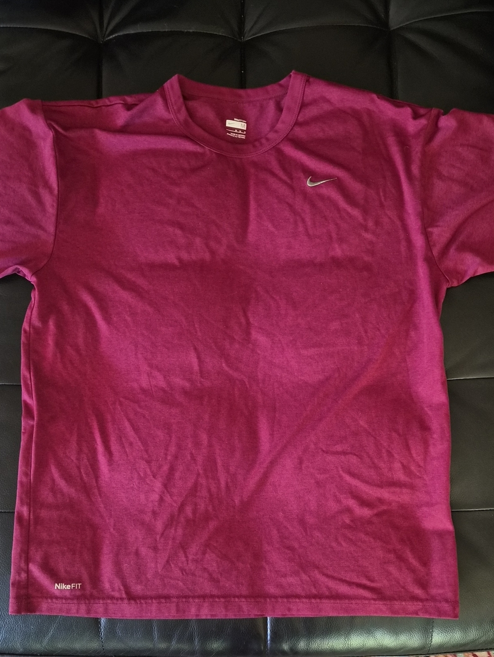 Nike Short-Sleeve Dri-FIT Tee in Berry Plum